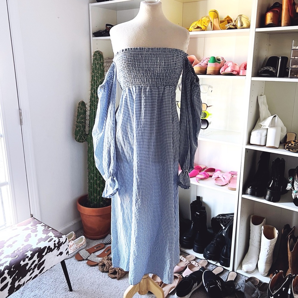 Gingham Maxi Dress